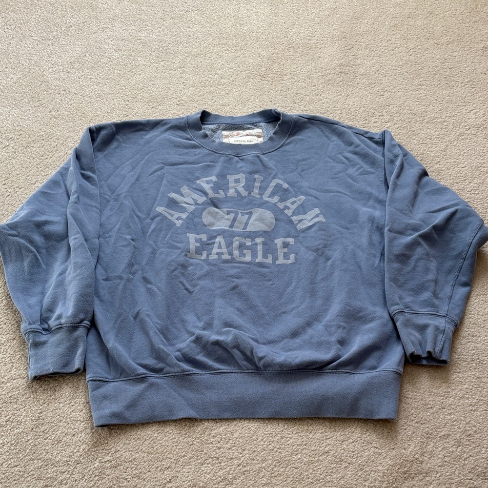 American Eagle XS Vintage Sweatshirt Blue